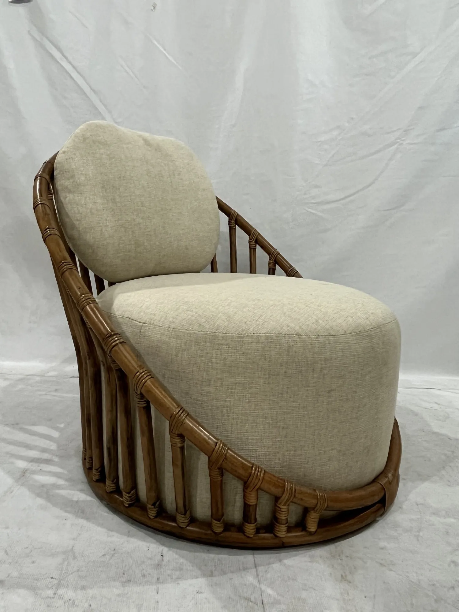 Sessel 'Coubelle', braun, creme, B 76 cm, T 79 cm, H 72,5 cm