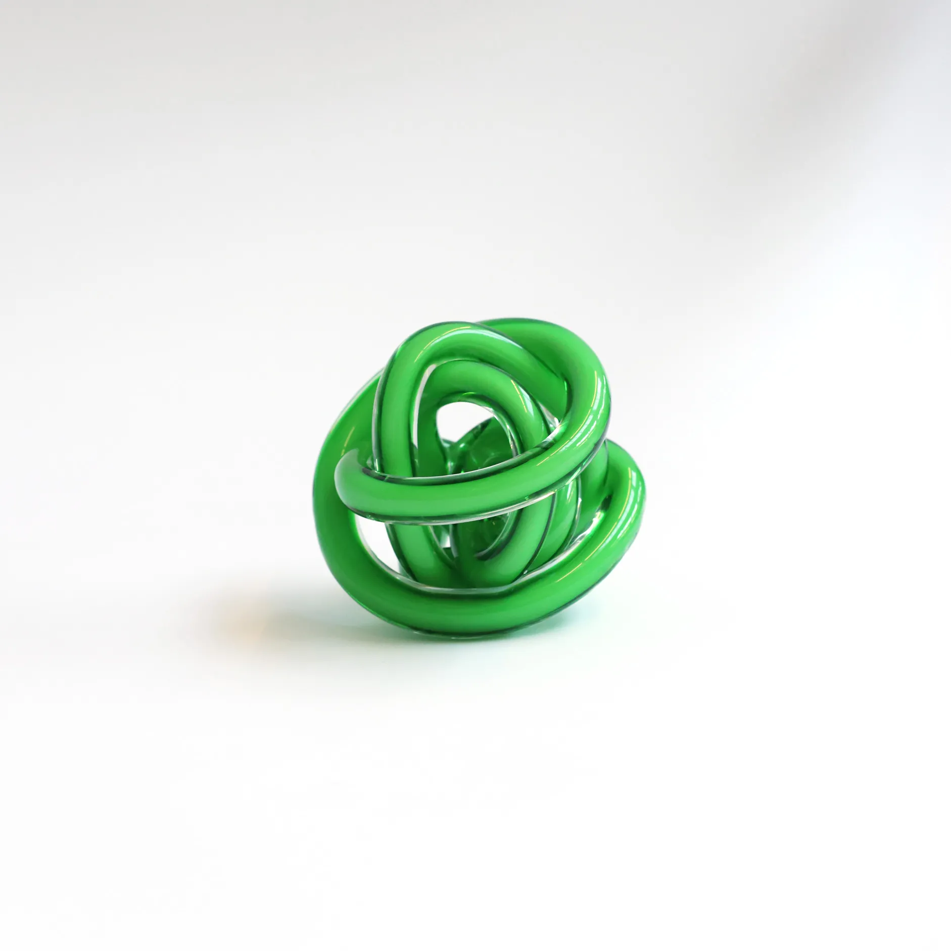 Glasknoten 'Spring', grün, Ø 9 cm