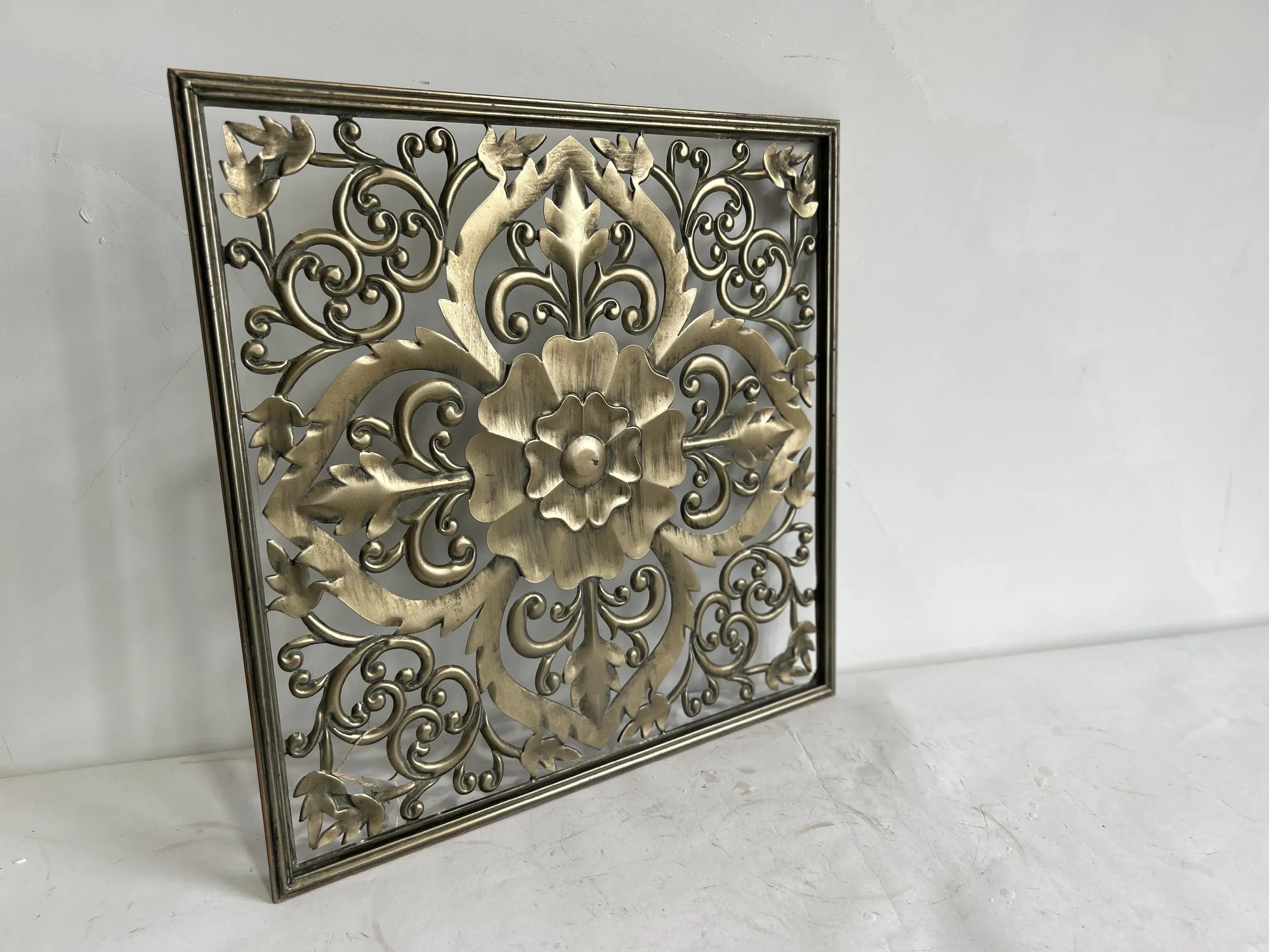 Wandornament 'Heviell', gold, B 59,5 cm, H 59,5 cm