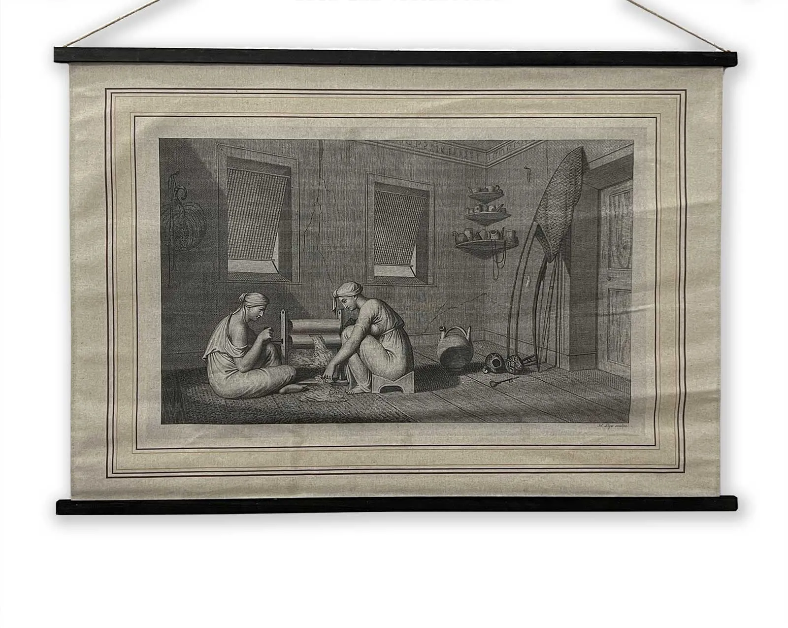 Rollbild 'Interior of a House in Brasil', B 125 cm, H 86 cm