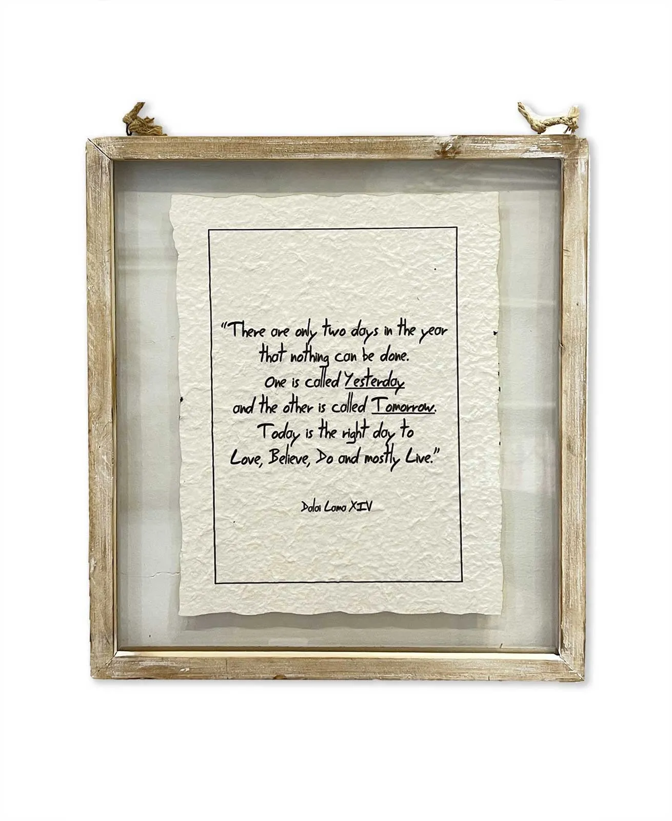 Wandbild 'Dalai Lama Zitat', H 38 cm, B 33 cm