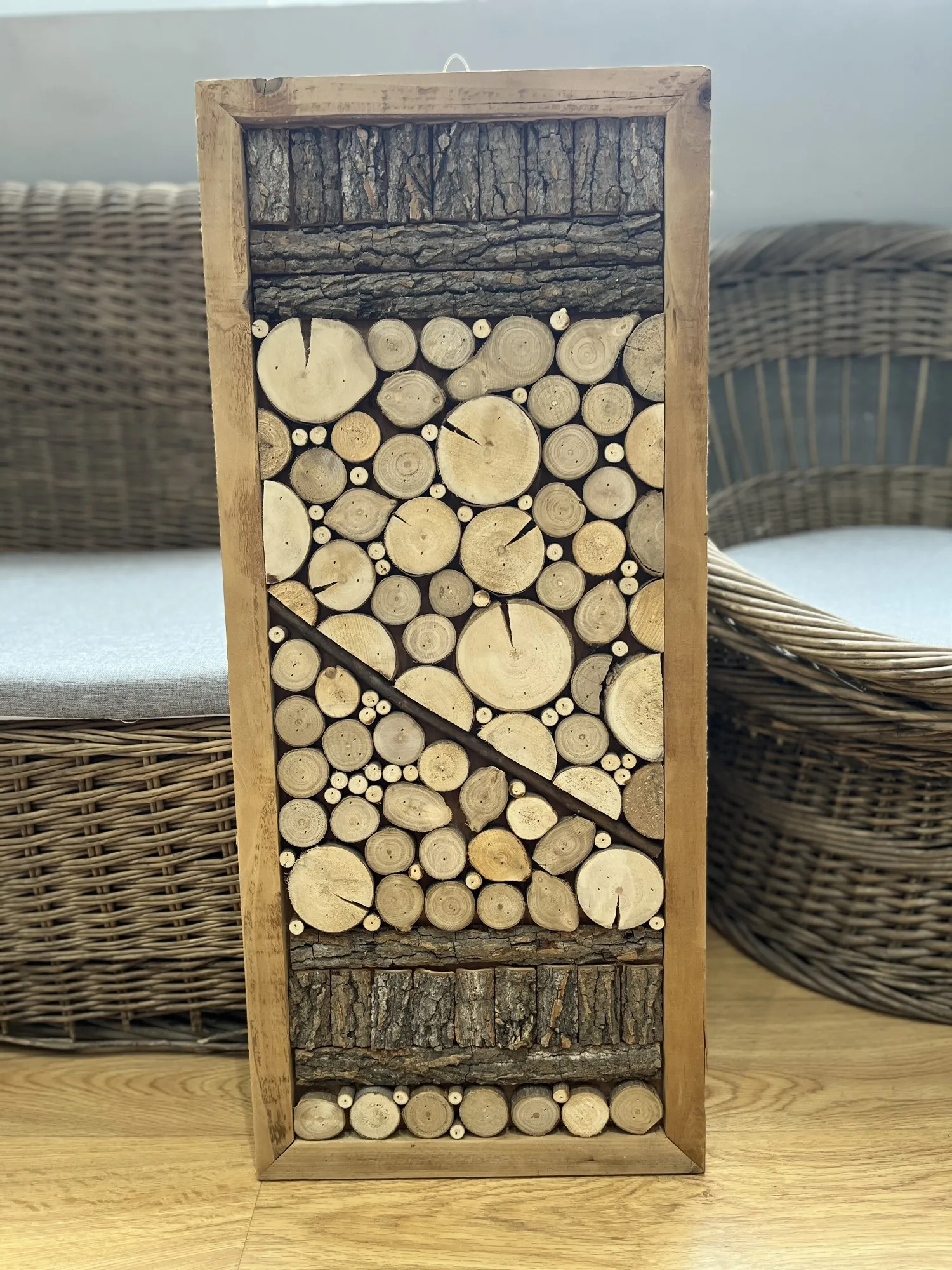 Insektenhotel, natur, H 80 cm, B 35 cm, T 2 cm