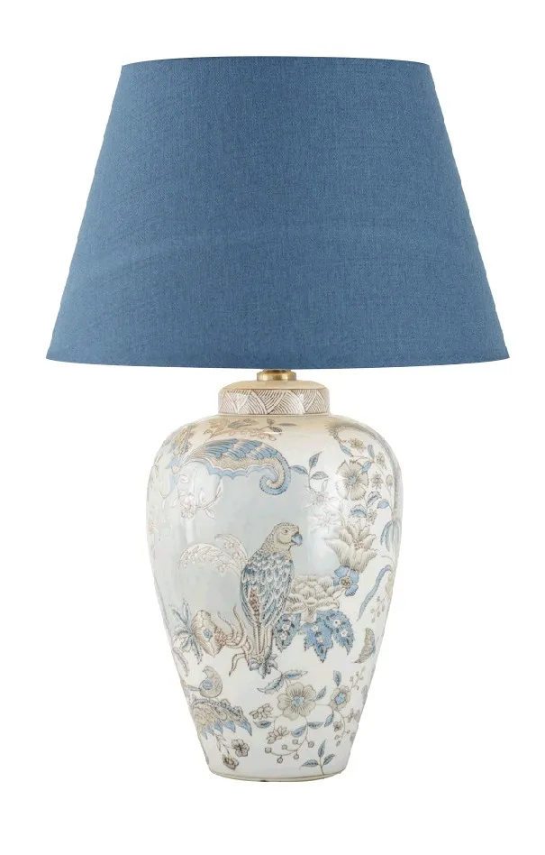 Keramikleuchte 'Pickardt', weiß, multicolor, Ø 24 cm, H 45 cm