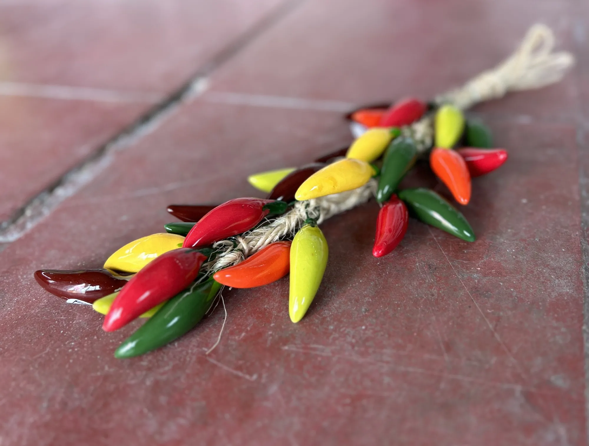 25er Peperoni-Zopf Keramik, H 40 cm