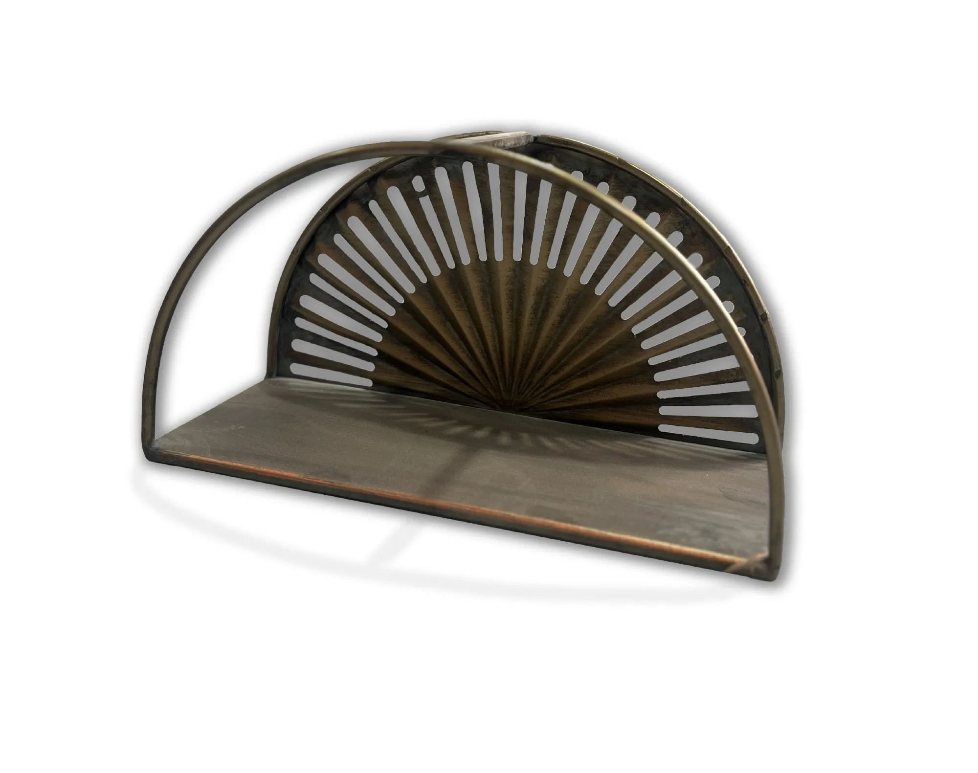 Ablage 'Lucien' aus Metall, antik gold, B 32 cm, T 12 cm, H 17 cm