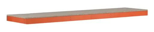 Zusatzebene mit Spanplatten für Schulte Weitspannregal Z1 | BxL 184x77,3cm | Fachlast 720kg | Orange/Verzinkt