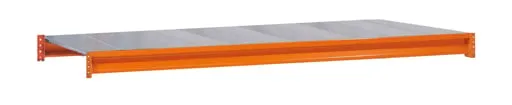 Zusatzebene mit Stahlpaneelen für Schulte Weitspannregal W 100 | BxT 178,5x80cm | Fachlast 670kg | Orange/Verzinkt