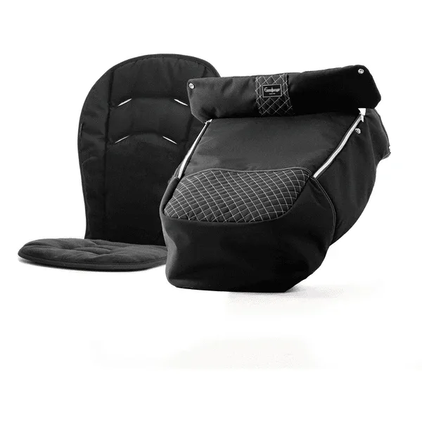 Emmaljunga Kinderwagenfußsack Fußsack Kinderwagen Ergo de Luxe crystal black