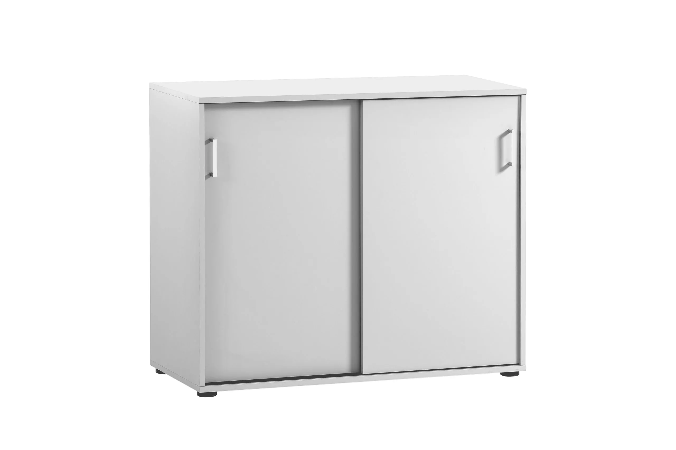 Möbelpartner Aktenschrank Fox | HxBxT 84x100x41cm | 2 Schiebetüren | Weiß