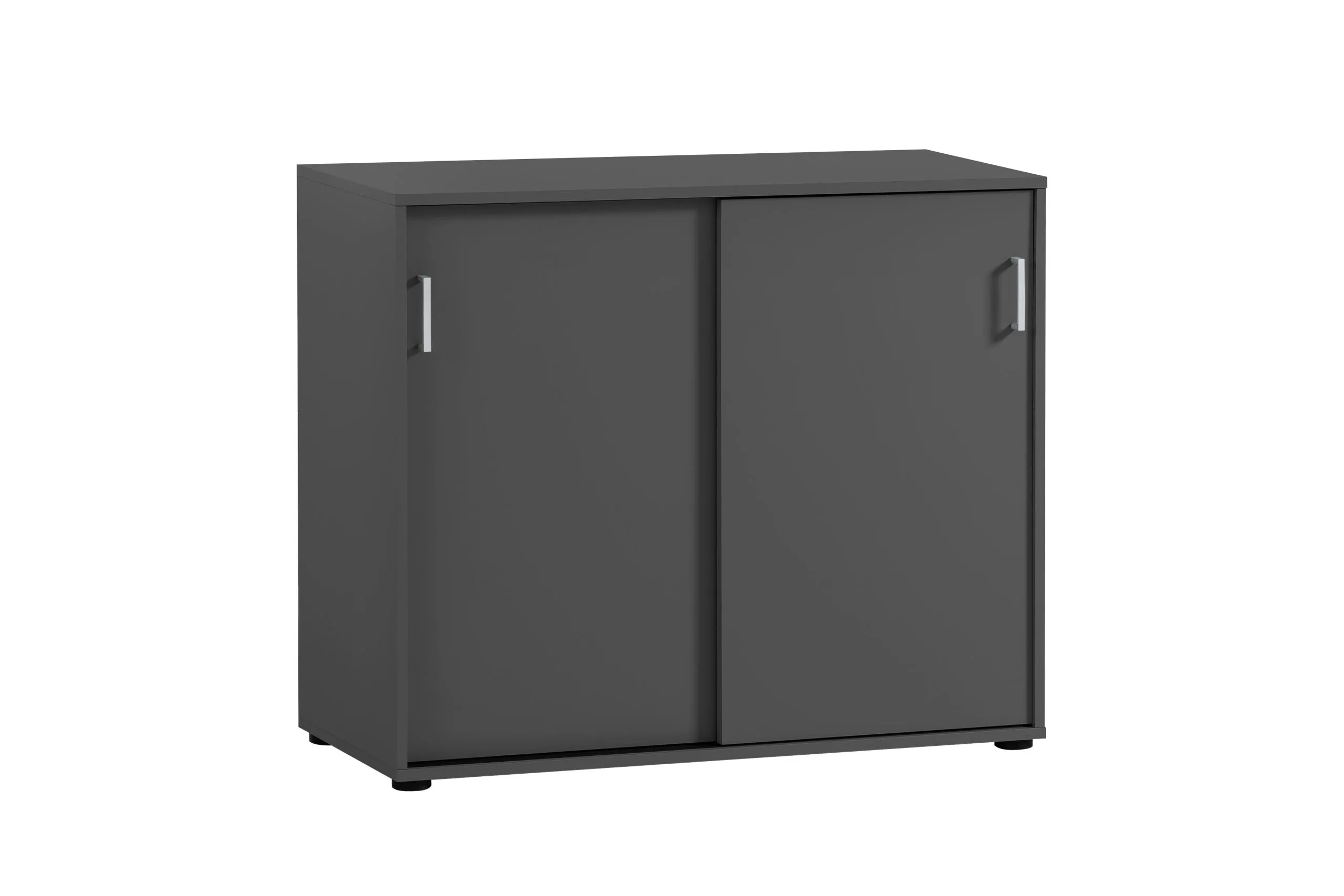 Möbelpartner Aktenschrank Fox | HxBxT 84x100x41cm | 2 Schiebetüren | Anthrazit