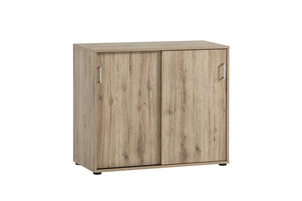 Möbelpartner Aktenschrank Fox | HxBxT 84x100x41cm | 2 Schiebetüren | Eiche