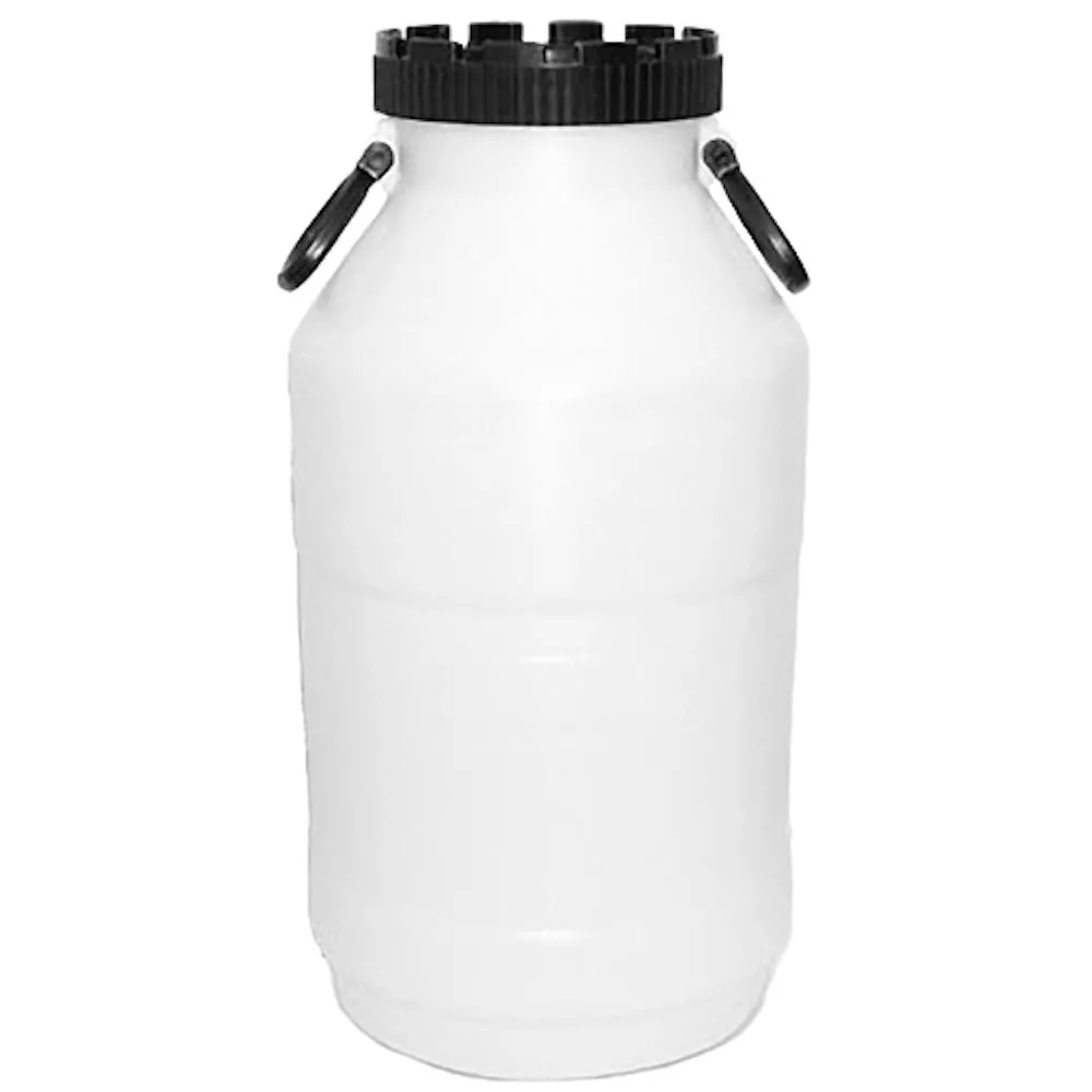 Mehrzweckfass aus Kunststoff mit schwarzem Deckel 20 Liter Deckeldurchmesser 14,5 cm