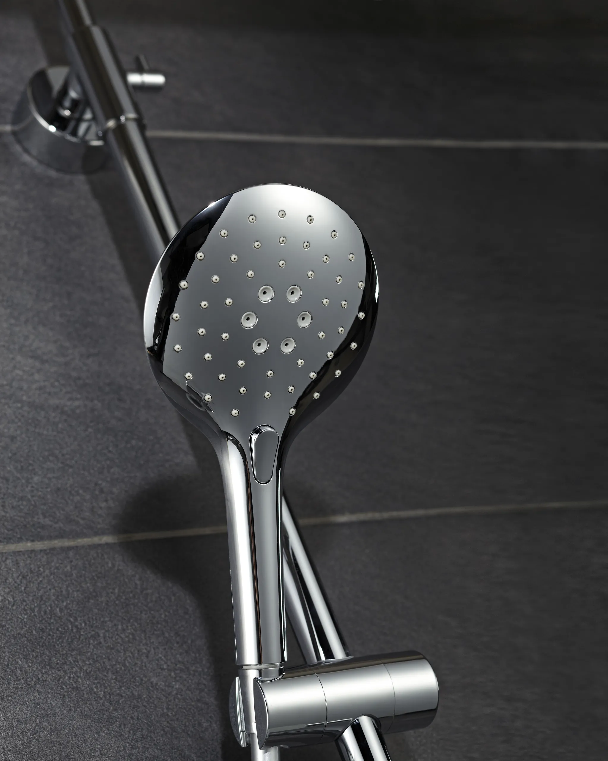 Handbrause „AquaSwitch Rund“ inkl. Brauseschlauch ⌀ 12,8 × 25,2 cm