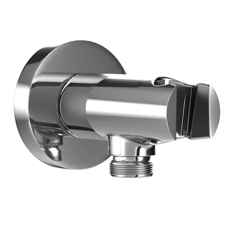 HSK Wandanschlussbogen mit integriertem Handbrausehalter ⌀ 3,2 cm Ausladung 82 mm in chrom