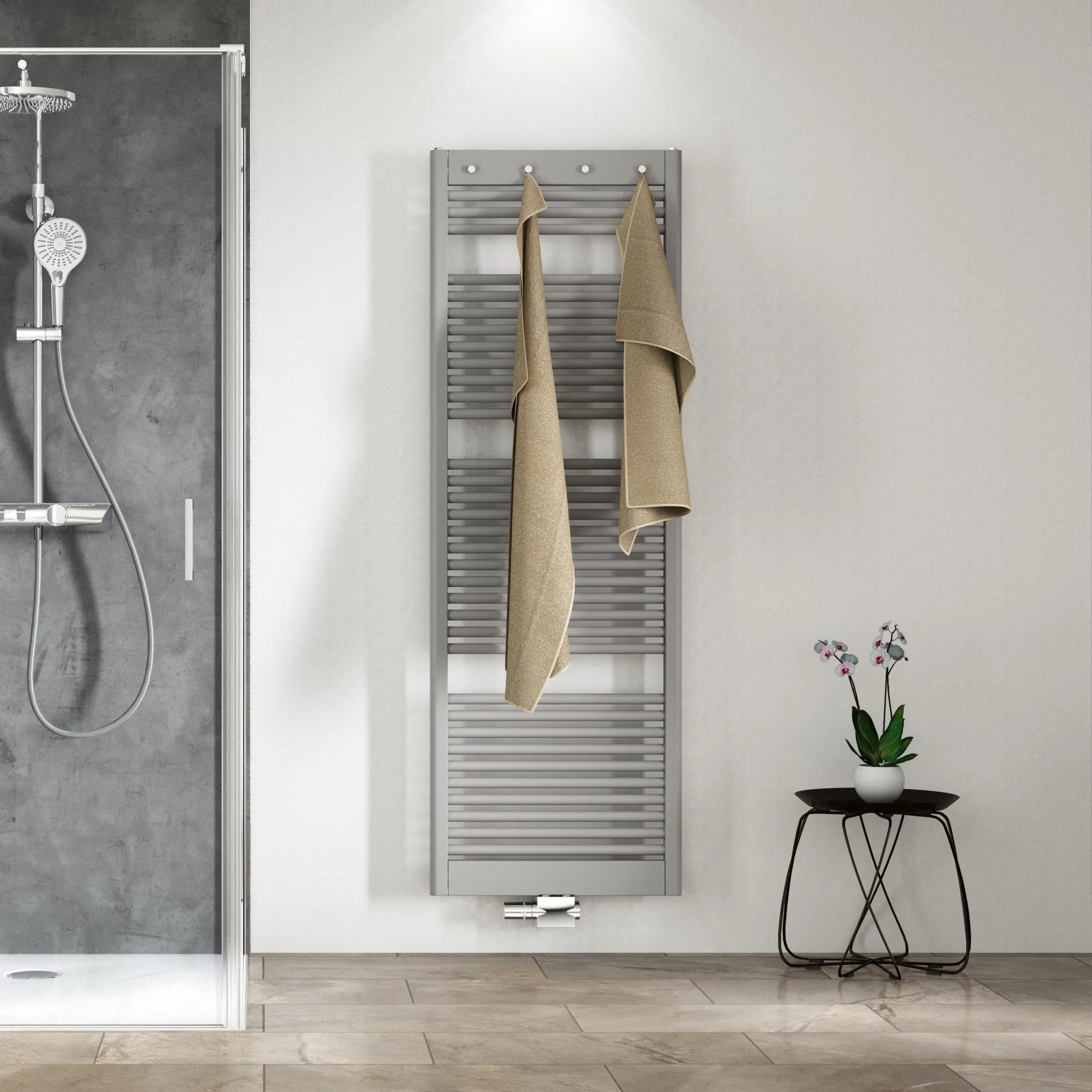 HSK Design-Heizkörper „Line Pro“ 60 × 121,5 cm in Weiß