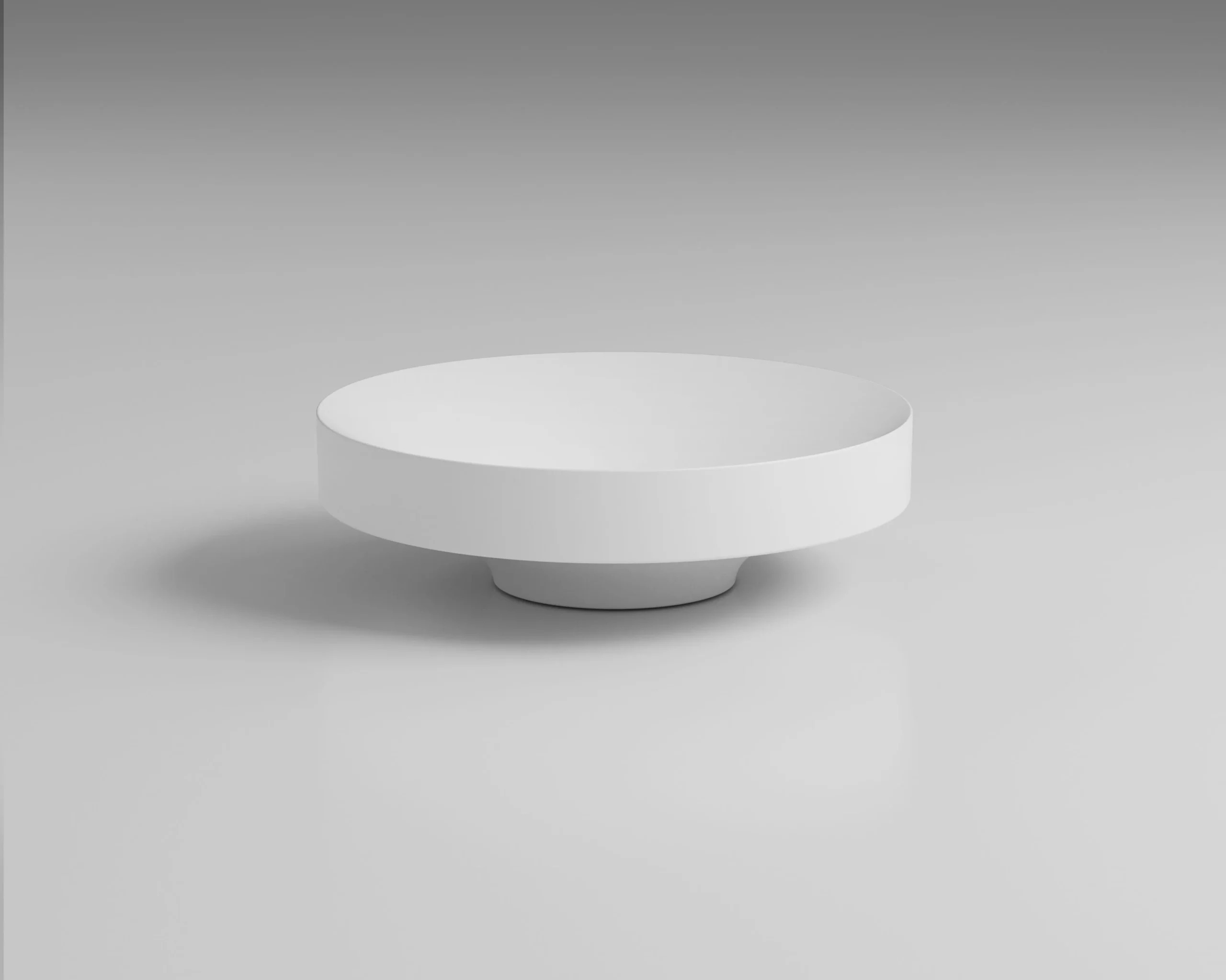 repaBAD Aufsatzwaschtisch „Giro“ ⌀ 500 mm in Weiß