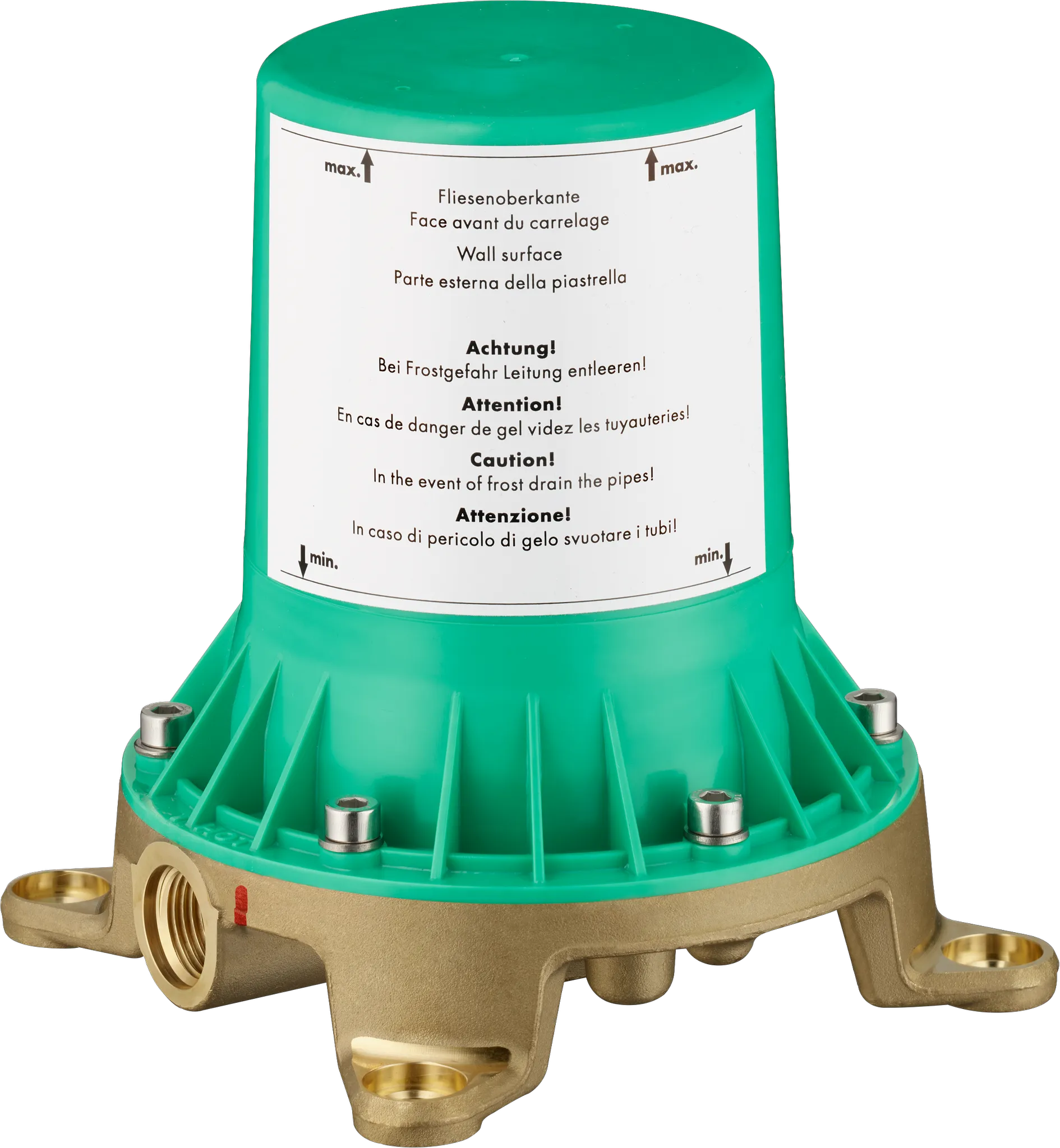 Grundset Axor Zweigriff Wannenarmatur und Wannenmischer für Bodenmontage