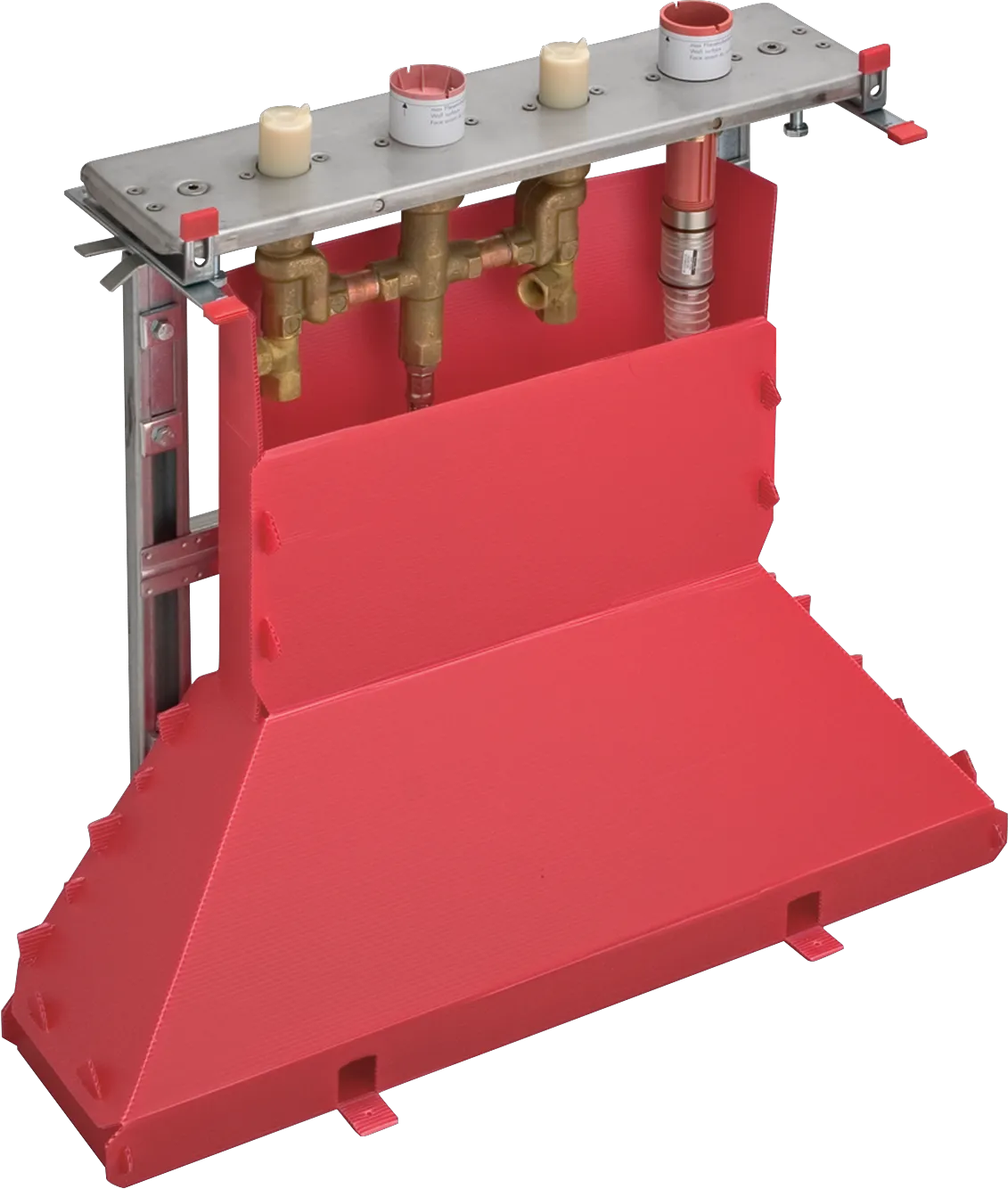 Grundkörper 4-Loch Wannenarmatur Axor für Fliesenrandmontage mit Secuflexbox