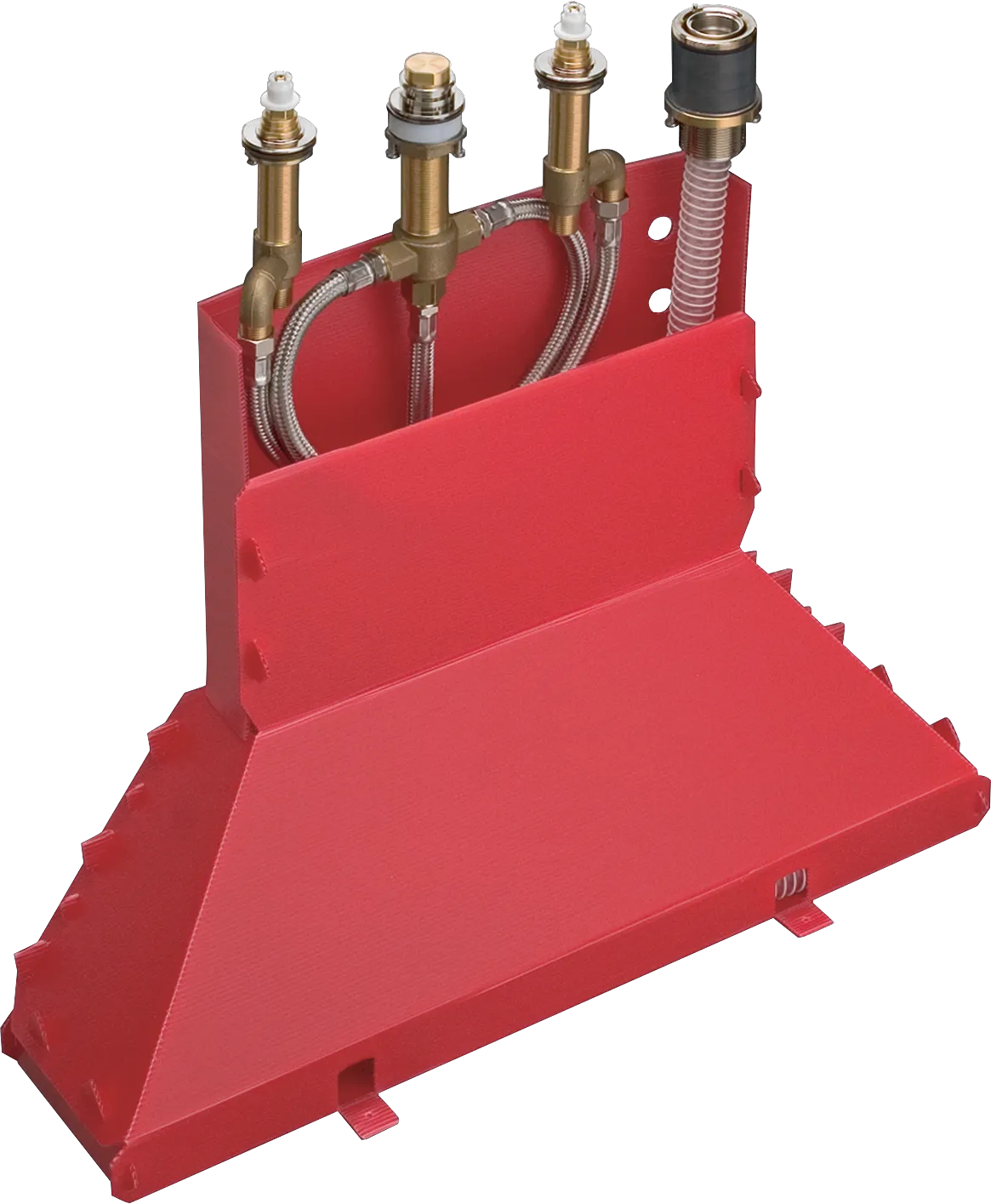 Grundkörper 4-Loch Wannenarmatur für Wannenrandmontage mit Secuflexbox