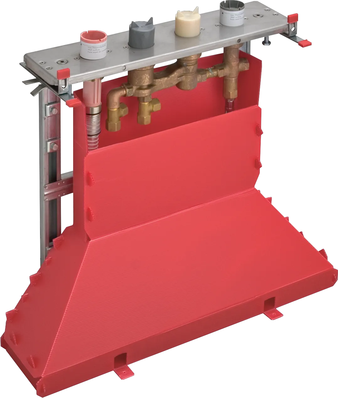 Grundkörper 4-Loch Wannenarm.Axor m.Thermostat f.Fliesenrand m.Secuflexbox