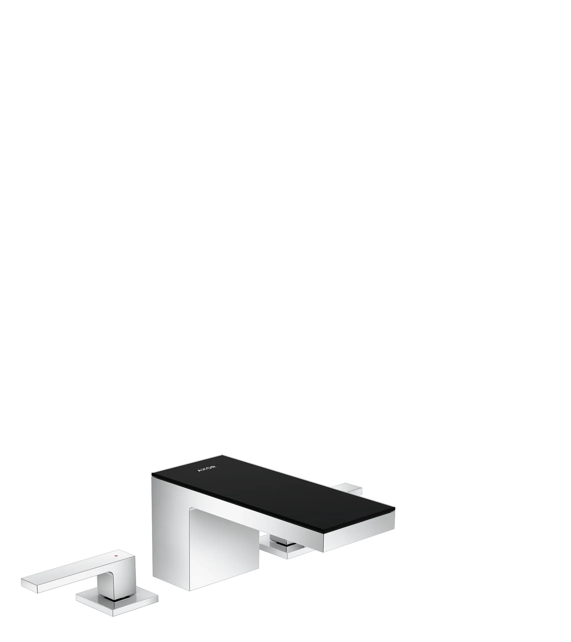 AXOR MyEdition 3-Loch Waschtischarmatur 70 mit Push-Open Ablaufgarnitur ohne Platte Chrom