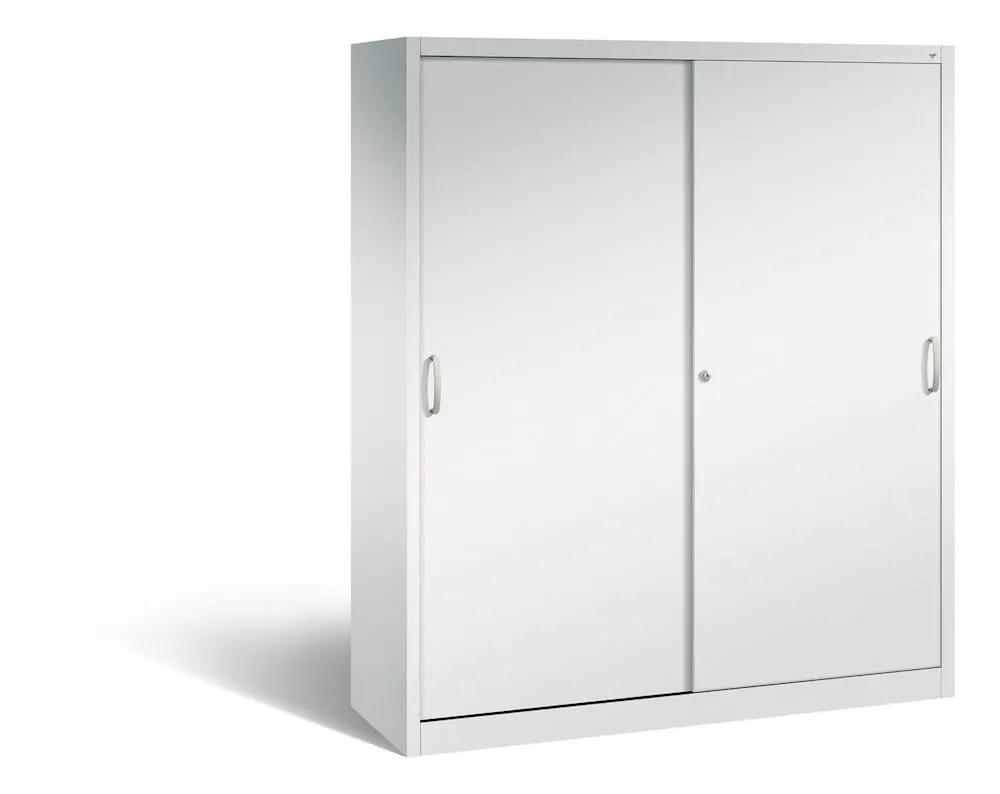 C+P Schiebetürenschrank Acurado-2000 | HxBxT 195x160x50cm | Lichtgrau