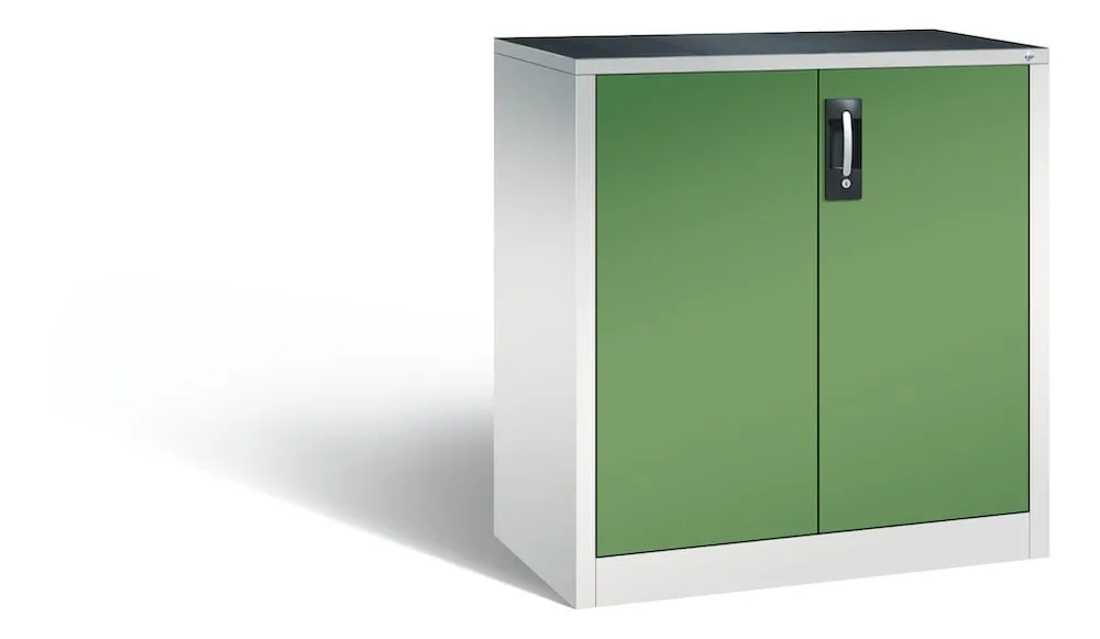 C+P Werkstattschrank | HxBxT 100x93x50cm | Lichtgrau/Resedagrün