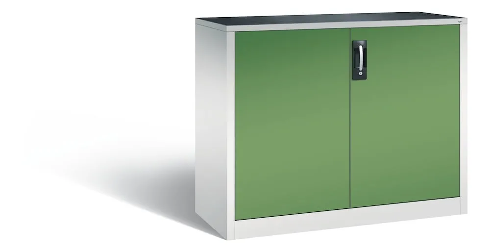 C+P Werkstattschrank | HxBxT 100x120x50cm | Lichtgrau/Resedagrün