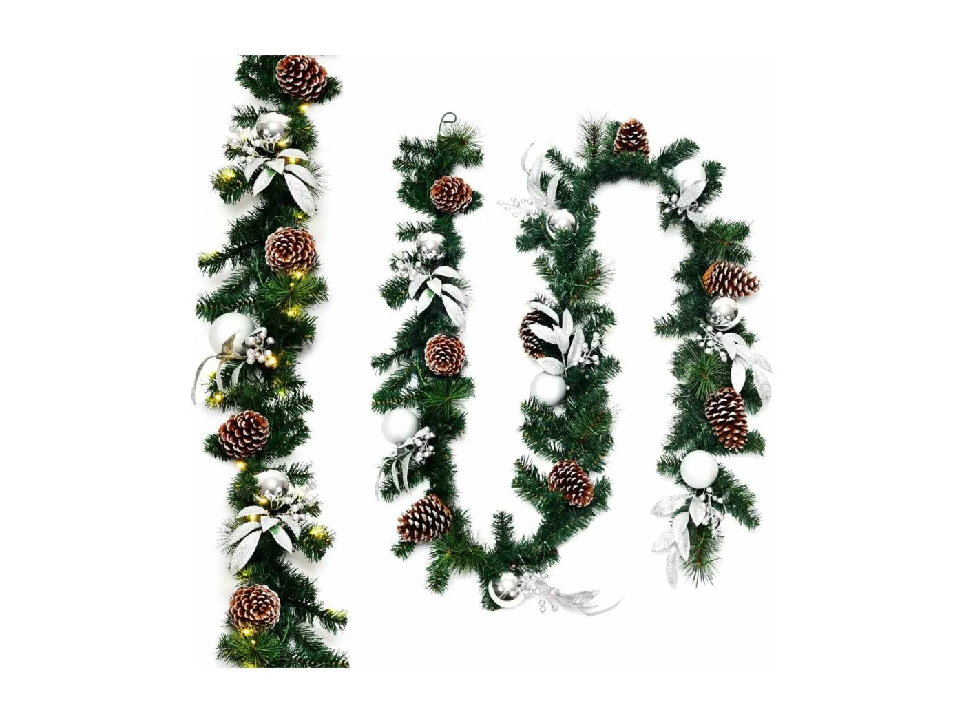 Weihnachtsgirlande mit LED-Leuchten