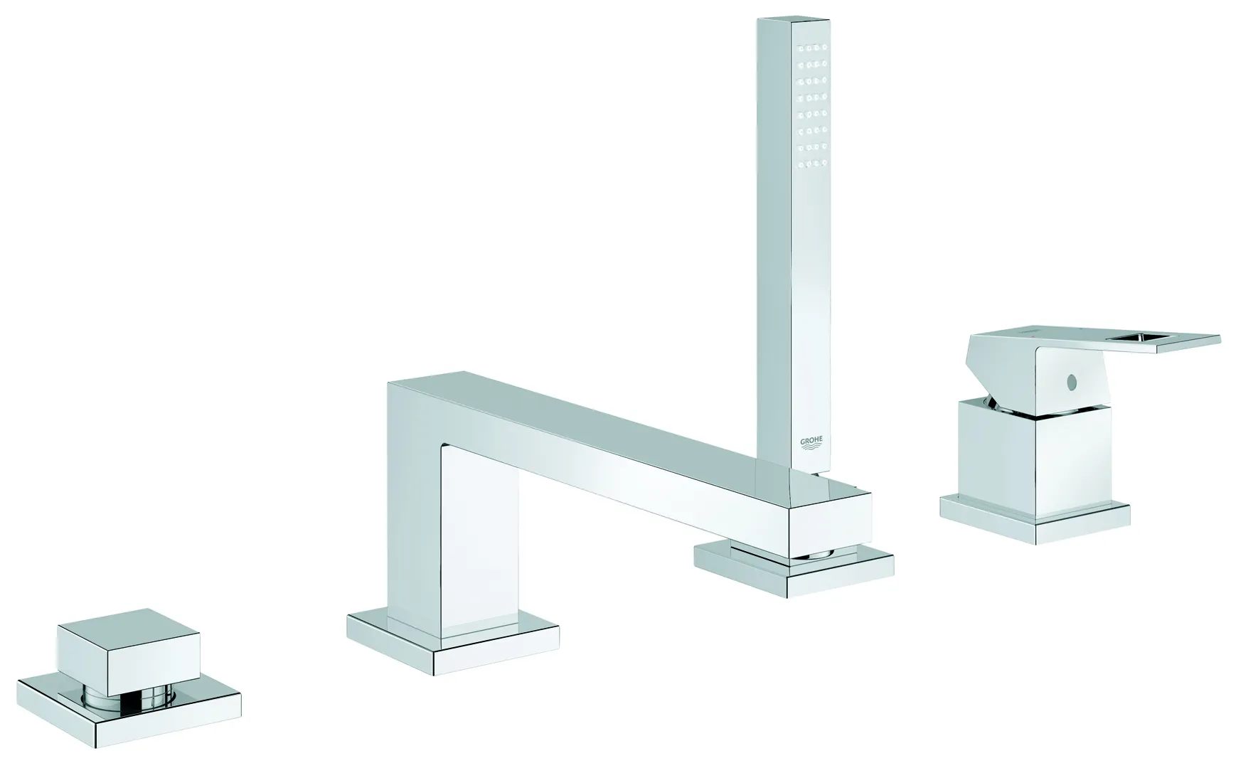 4-Loch Einhand-Wannenkombination Eurocube 19897_1, eigensicher, chrom