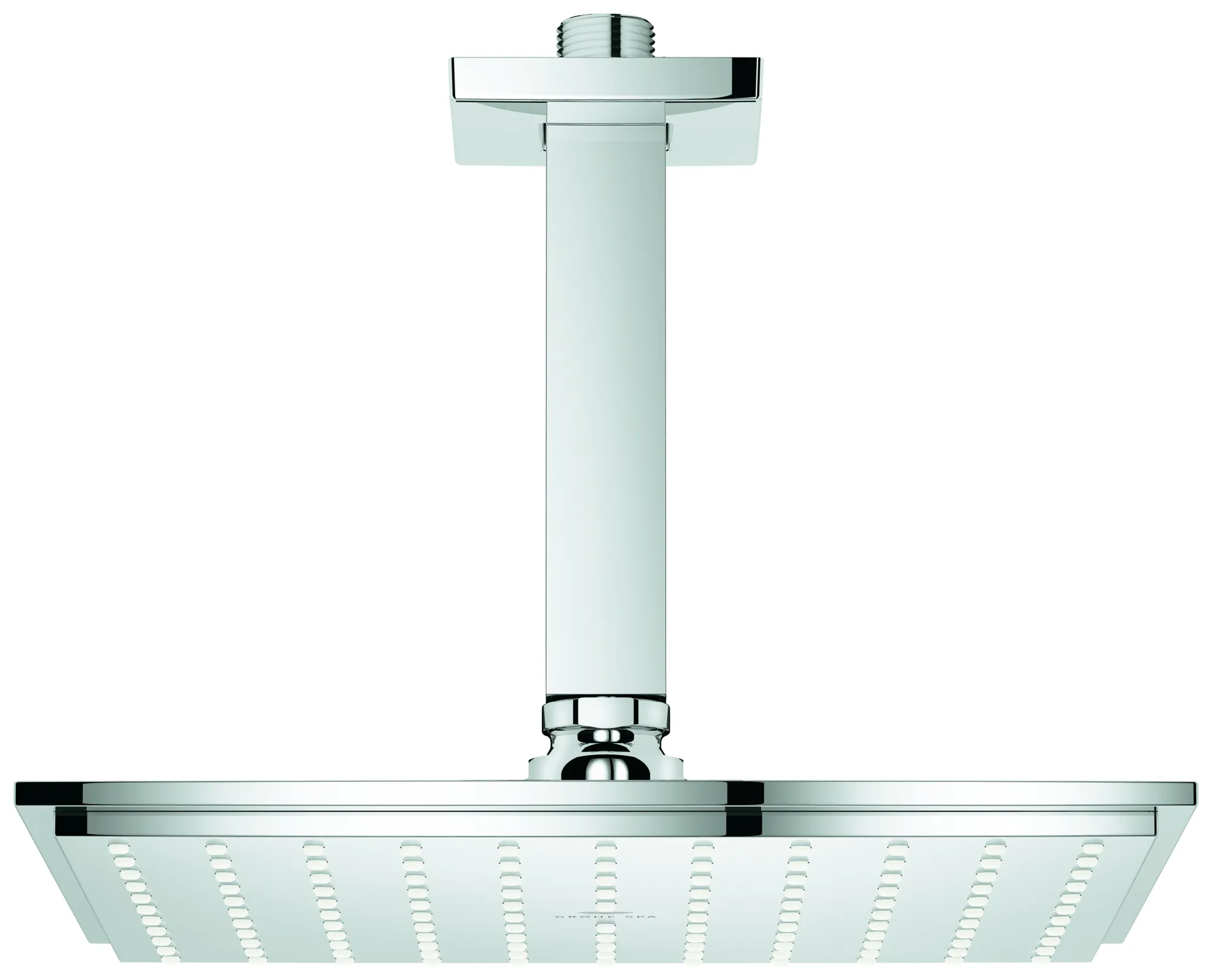 Kopfbrauseset Rainshower Aqua 230 26859, mit Kopfbrause Rainshower Allure 230, Deckenauslass 154 mm, 9,5 l/min Durchflusskonstanthalter, chrom