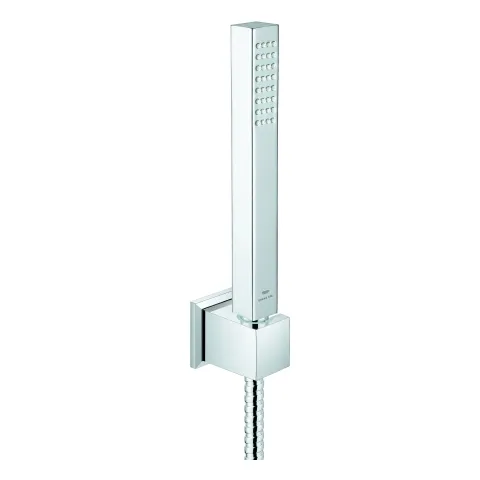Wandhalterset Rainshower Aqua Cube Stick 26886, 1 Strahlart, 9,5 l/min Durchflusskonstanthalter, chrom
