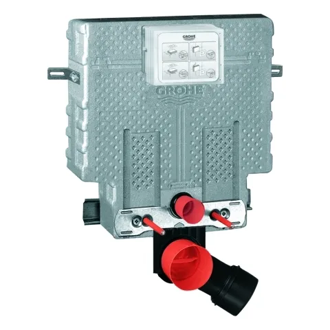 WC-Element Uniset 38415_1, mit Spülkasten 6-9l, 0,82 m Bauhöhe, schalldämmendes EPS-Modul zum Ummauern, Betätigung von vorn oder oben