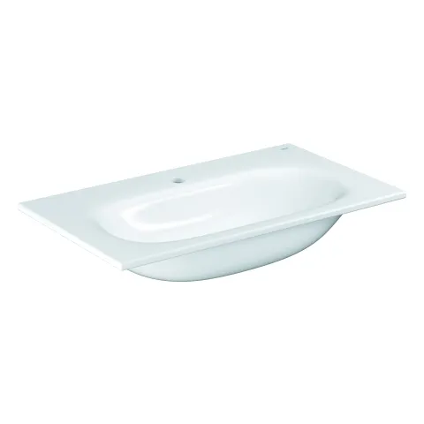 Möbelwaschtisch Essence 39567_H, 80 cm, wandhängend, 800 x 460 mm, aus Sanitärkeramik, PureGuard Hygieneoberfläche, alpinweiß