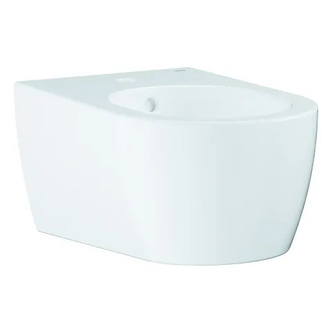 Wandbidet Essence 39574_H, 1 Hahnloch, mit Überlauf, aus Sanitärkeramik, PureGuard Hygieneoberfläche, alpinweiß