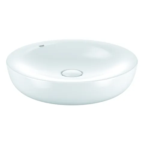 Aufsatzschale Essence 39609_H, ohne Hahnloch 45 cm, 450 x 450 mm, aus Sanitärkeramik, PureGuard Hygieneoberfläche, alpinweiß