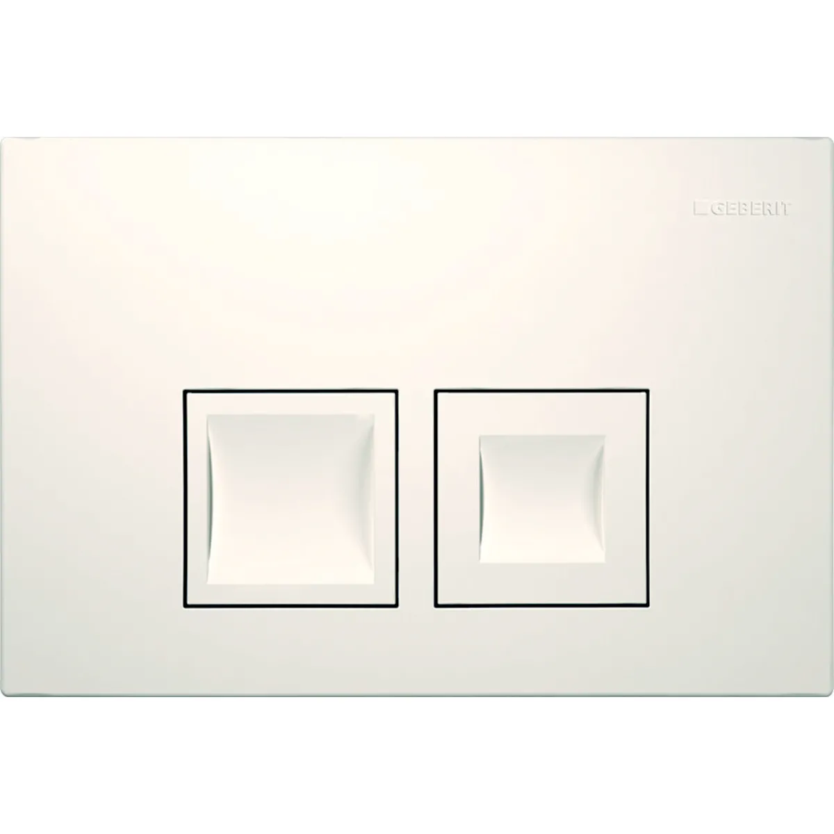 Delta35 Betätigungsplatte für 2-Mengen-Spülung: weiß