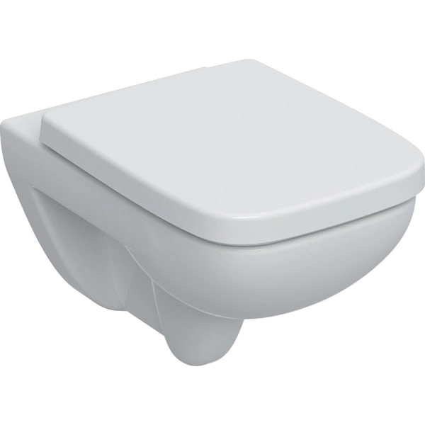 Wand-Tiefspül-WC Set mit WC-Sitz „Renova Plan“ 36 × 38 × 54 cm in weiß alpin, mit Spülrand