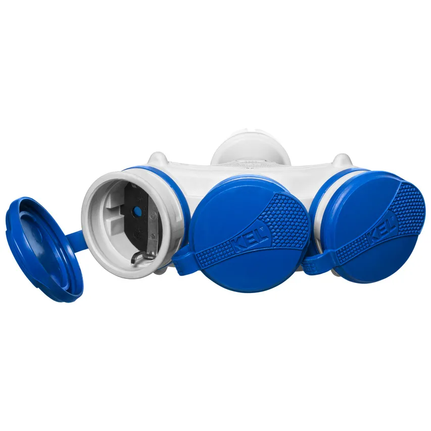 3-fach Verteiler mit hermetischer Abdeckung, 3x2p+Z, IP44 W-01161 PLASTROL