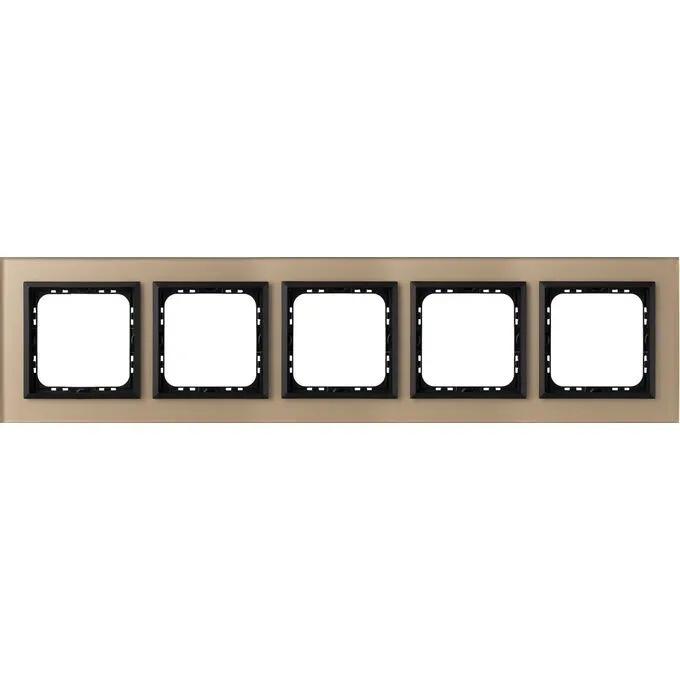 5-fach Rahmen Champagner mattiertes Glas 4mm - R-5RGC/81/33 Sonata Prestige