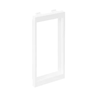 Adapter CIMA für 2 schraubenlose Steckdosen K45 (45x45mm) reinweiß horizontal Connect S44/9