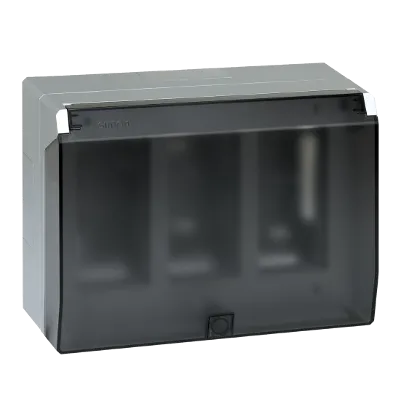 Aufputzgegäuse Simon 500  3× S500 6 × K45 aluminium Kontakt Simon Connect 51040003-033