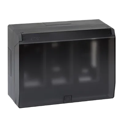 Aufputzgegäuse Simon 500  3× S500 6 × K45 grau/ graphit Kontakt Simon Connect 51040003-038