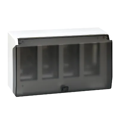 Aufputzgegäuse Simon 500  4× S500 6 × 845 weiß Kontakt Simon Connect  51040004-030