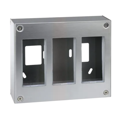 Aufputzgehäuse S500 METALL 3 Modul 6x K45 Simon Connect 51000013-036