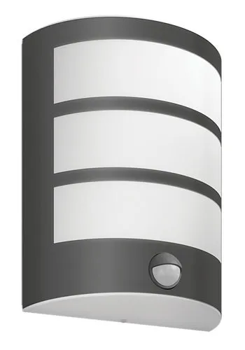 Außenfassaden-Wandleuchte mit Bewegungssensor LED PYTHON 3.8W 2700K 800lm IP44 anthrazit Philips