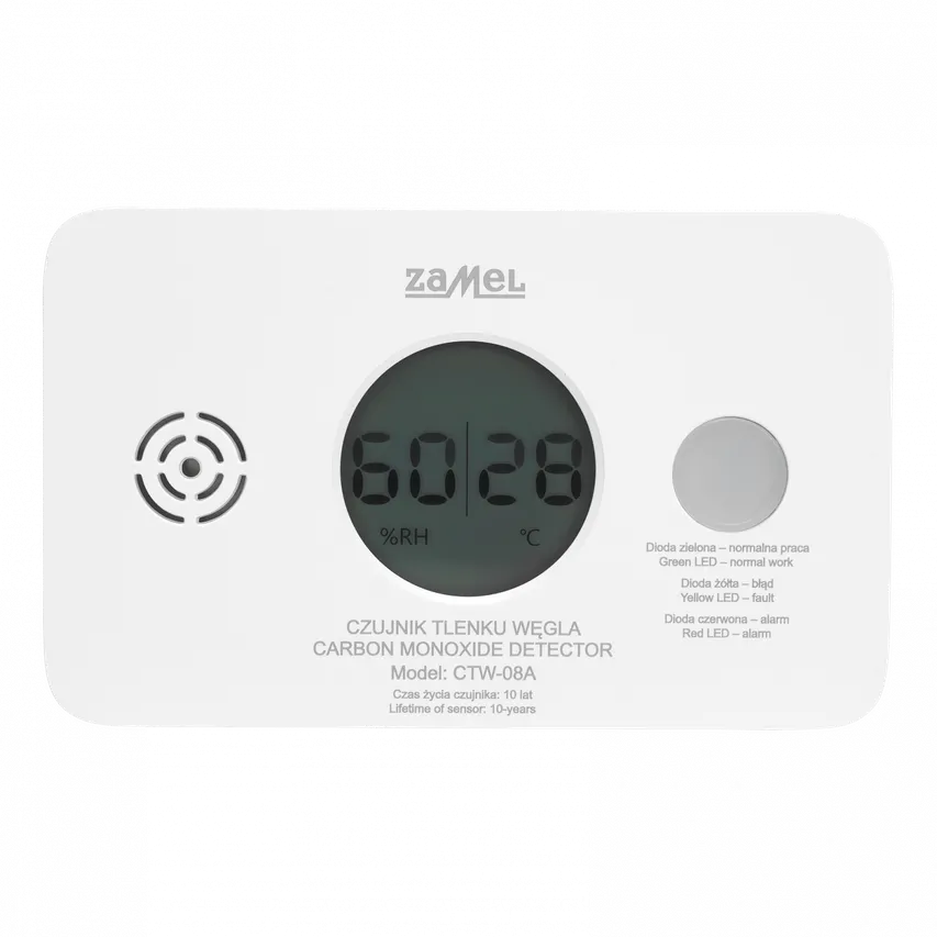 Batteriebetriebener Kohlenmonoxidmelder CTW-08a Zamel
