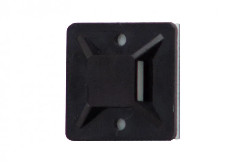Befestigungselement für Kabelbinder 25x25 mm schwarz op.50Stk. F-electro