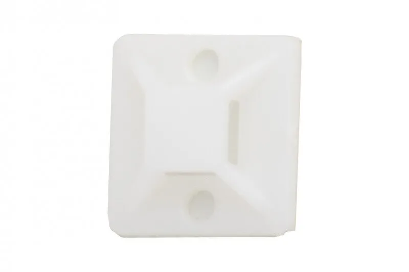 Befestigungselement für Kabelbinder 25x25 mm weiß op.50pcs. F-electro