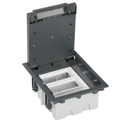 Bodendose  S500 3-Module 6x K45 Tiefe: 93mm grau Simon Connect 52050103-035